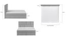Boxspring krevet Florence Eltap, sa spremnicima - više boja i dimenzija