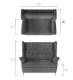 Sofa Aros 2F - 230x100x95 cm