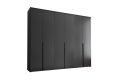 Tamno sivi ormar Kevo - 275x225x52 cm