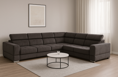 Kutna garnitura Brisel L s ležajem - 265x315x93 cm