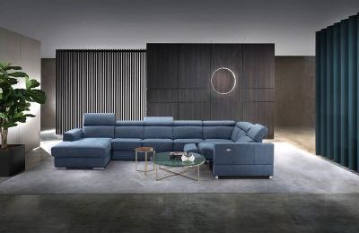 Kutna garnitura Brisel U s ležajem - 265x390x93 cm