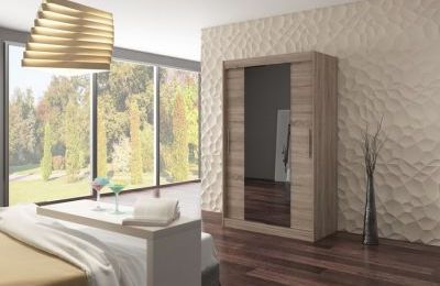 Ormar s kliznim vratima Santos - 120x58x200 cm