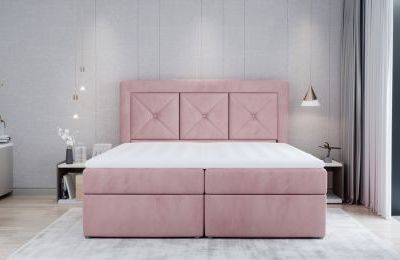Boxspring krevet Idris, sa spremnicima - više boja i dimenzija