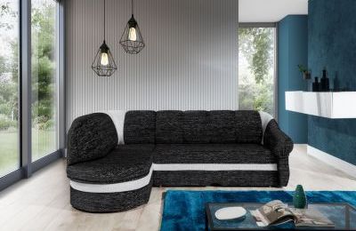 Kutna garnitura Benano s ležajem i spremnikom- 180x250x85 cm