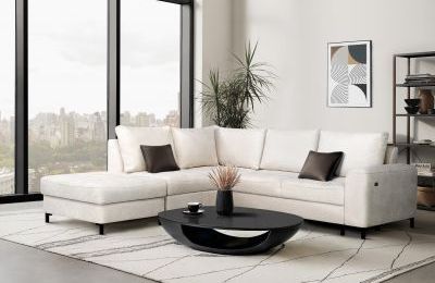 Kutna garnitura BRANDO sa tabureom na razvlačenje - 260x170x44 cm