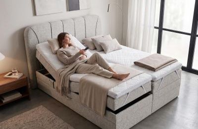 Električni boxspring krevet ROYAL sa spremnikom - 160x200 cm