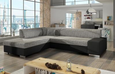 Kutna garnitura Porto s ležajem i spremnikom - 217x278x74 cm