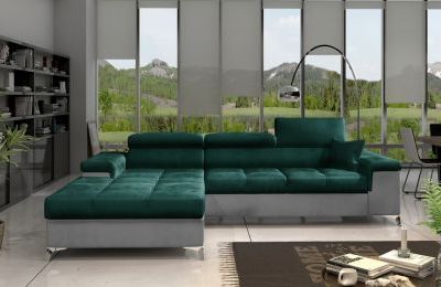 Kutna garnitura Ricardo s ležajem i spremnikom - 205x280x90 cm