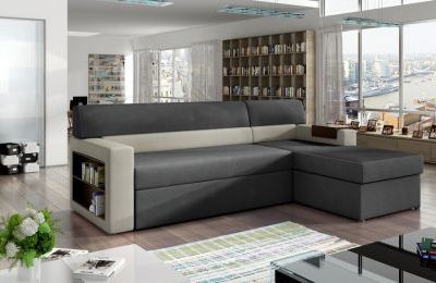 Kutna garnitura Rico s ležajem i spremnikom - 160x250x85 cm