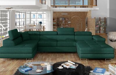 Kutna garnitura Rodrigo s ležajem i spremnikom - 202x345x90 cm