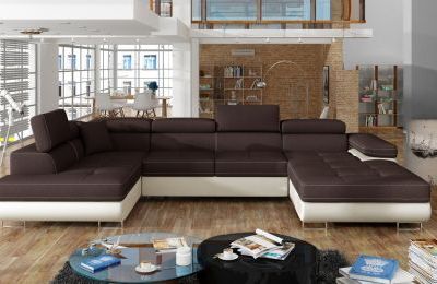 Kutna garnitura Rodrigo s ležajem i spremnikom - 202x345x90 cm