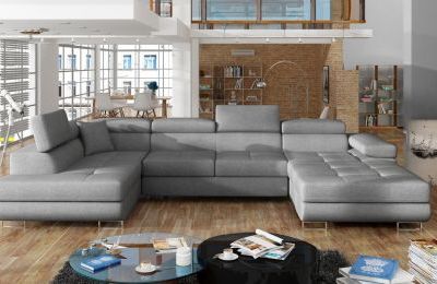 Kutna garnitura Rodrigo s ležajem i spremnikom - 202x345x90 cm