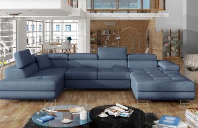 Kutna garnitura Rodrigo s ležajem i spremnikom - 202x345x90 cm