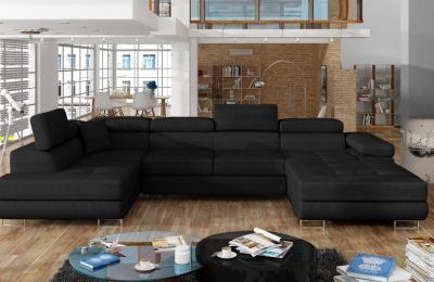 Kutna garnitura Rodrigo s ležajem i spremnikom - 202x345x90 cm