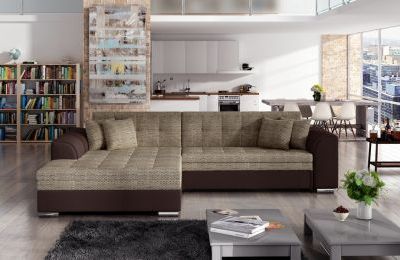 Kutna garnitura Sorento s ležajem - 195x295x80 cm