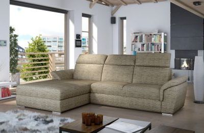 Kutna garnitura Trevisco s ležajem i spremnikom - 216x272x100 cm