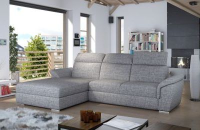 Kutna garnitura Trevisco s ležajem i spremnikom - 216x272x100 cm