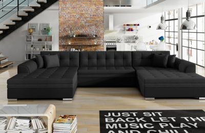 Kutna garnitura Vento s ležajem - 165x355x80 cm