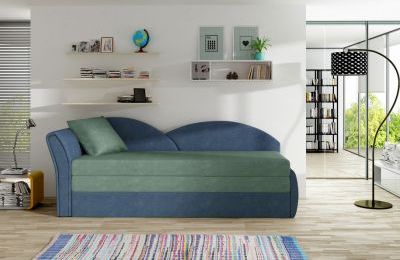 Dvosjed Aga s ležajem i spremnikom - 218x80x77 cm