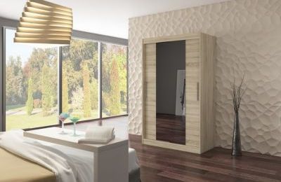 Ormar s kliznim vratima Santos - 120x58x200 cm