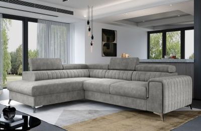 Kutna garnitura Laurence s ležajem i spremnikom - 205x275x98 cm