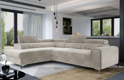 Kutna garnitura Laurence s ležajem i spremnikom - 205x275x98 cm