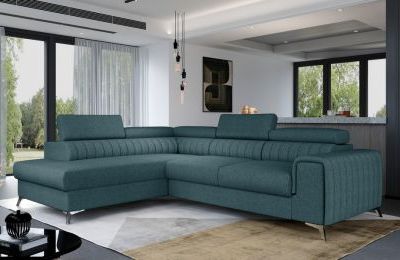 Kutna garnitura Laurence s ležajem i spremnikom - 205x275x98 cm