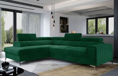 Kutna garnitura Laurence s ležajem i spremnikom - 205x275x98 cm