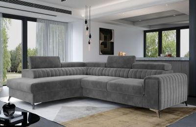 Kutna garnitura Laurence s ležajem i spremnikom - 205x275x98 cm