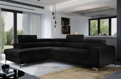 Kutna garnitura Laurence s ležajem i spremnikom - 205x275x98 cm