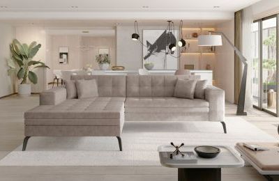 Kutna garnitura Solange s ležajem - 295x195x93 cm