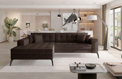 Kutna garnitura Solange s ležajem - 295x195x93 cm