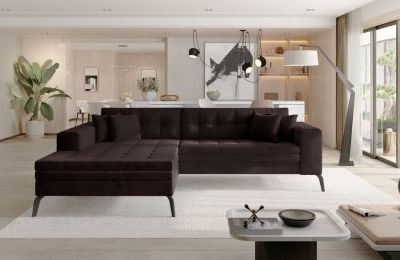 Kutna garnitura Solange s ležajem - 295x195x93 cm