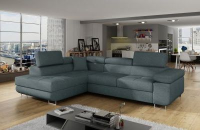 Kutna garnitura Anton s ležajem i spremnikom - 202x275x90 cm