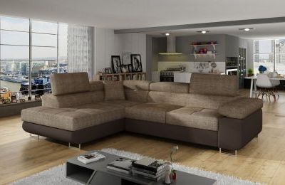 Kutna garnitura Anton s ležajem i spremnikom - 202x275x90 cm