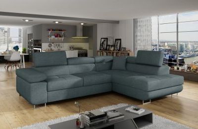 Kutna garnitura Anton s ležajem i spremnikom - 202x275x90 cm