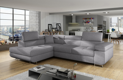 Kutna garnitura Anton s ležajem i spremnikom - 202x275x90 cm