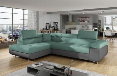 Kutna garnitura Anton s ležajem i spremnikom - 202x275x90 cm