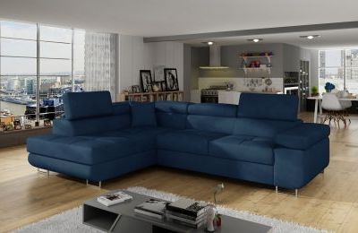 Kutna garnitura Anton s ležajem i spremnikom - 202x275x90 cm