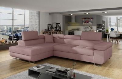 Kutna garnitura Anton s ležajem i spremnikom - 202x275x90 cm