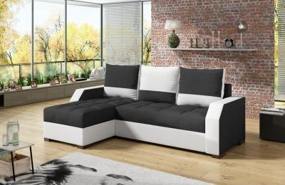 Kutna garnitura Aris s ležajem i spremnikom - 150x250x72 cm