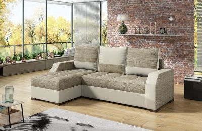 Kutna garnitura Aris s ležajem i spremnikom - 150x250x72 cm