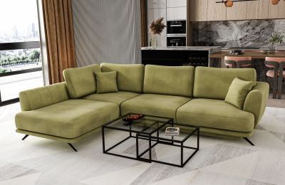 Kutna garnitura Larde na razvlačenje - 286x191x40 cm