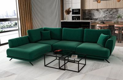 Kutna garnitura Larde na razvlačenje - 286x191x40 cm