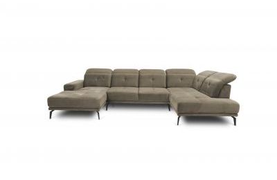 Kutna garnitura Bretan s pomičnim sjedalima - 180x350x200 cm