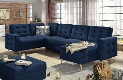 Kutna garnitura Asgard U s ležajem i spremnikom - 202x320x90 cm