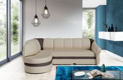 Kutna garnitura Benano s ležajem i spremnikom- 180x250x85 cm