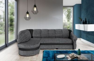 Kutna garnitura Benano s ležajem i spremnikom- 180x250x85 cm