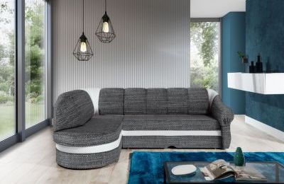 Kutna garnitura Benano s ležajem i spremnikom- 180x250x85 cm