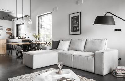 Kutna garnitura Sille s ležajem - 302x204x51 cm